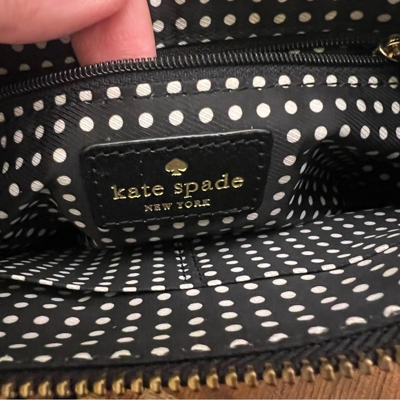 Kate Spade Celina Black Leather Bow Crossbody Bag - Picture 6 of 12